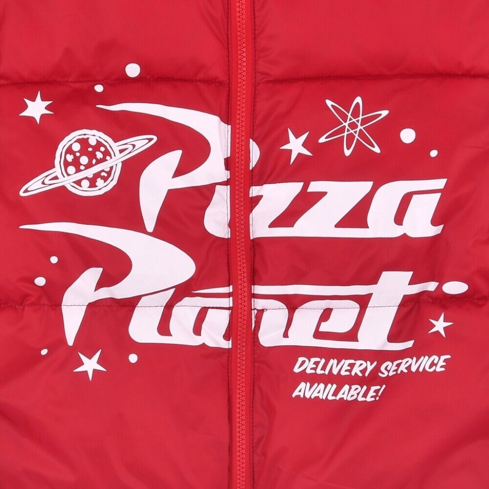 Disney Parks Toy Story Pizza Planet Puffer Jacket Red - NEW - Picture 4 of 4